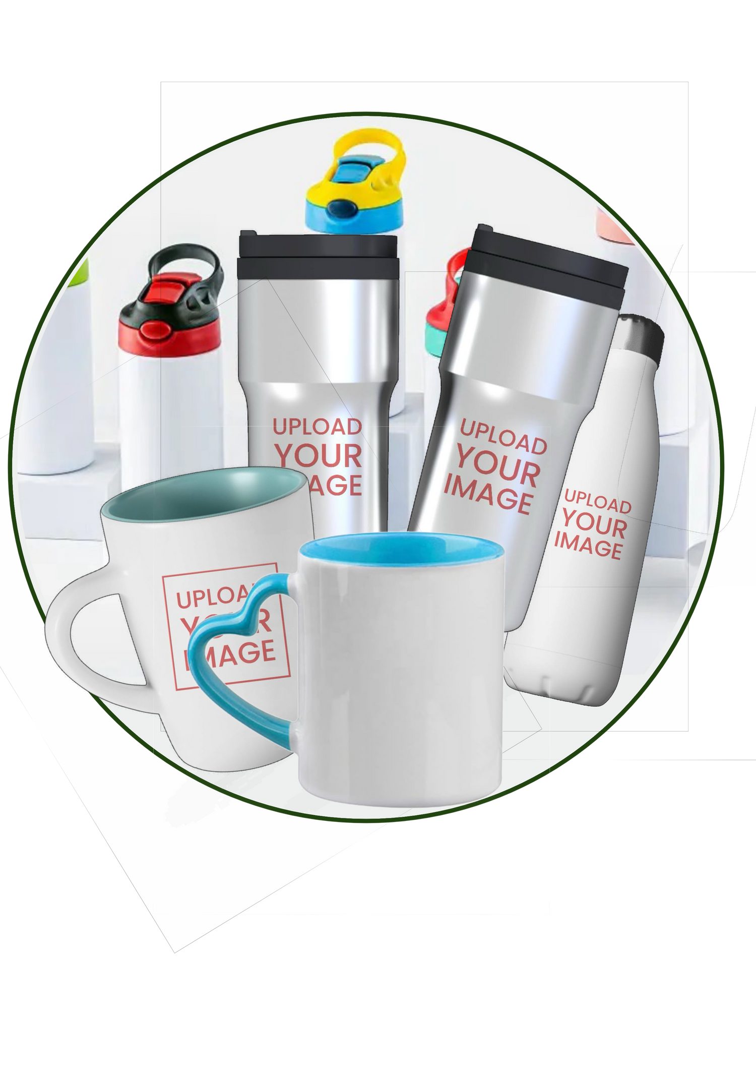 Collection of personalized cups, Tumbler, print Tumblers, magic Tumblers, Bluetooth Tumblers, magic cups, and change color