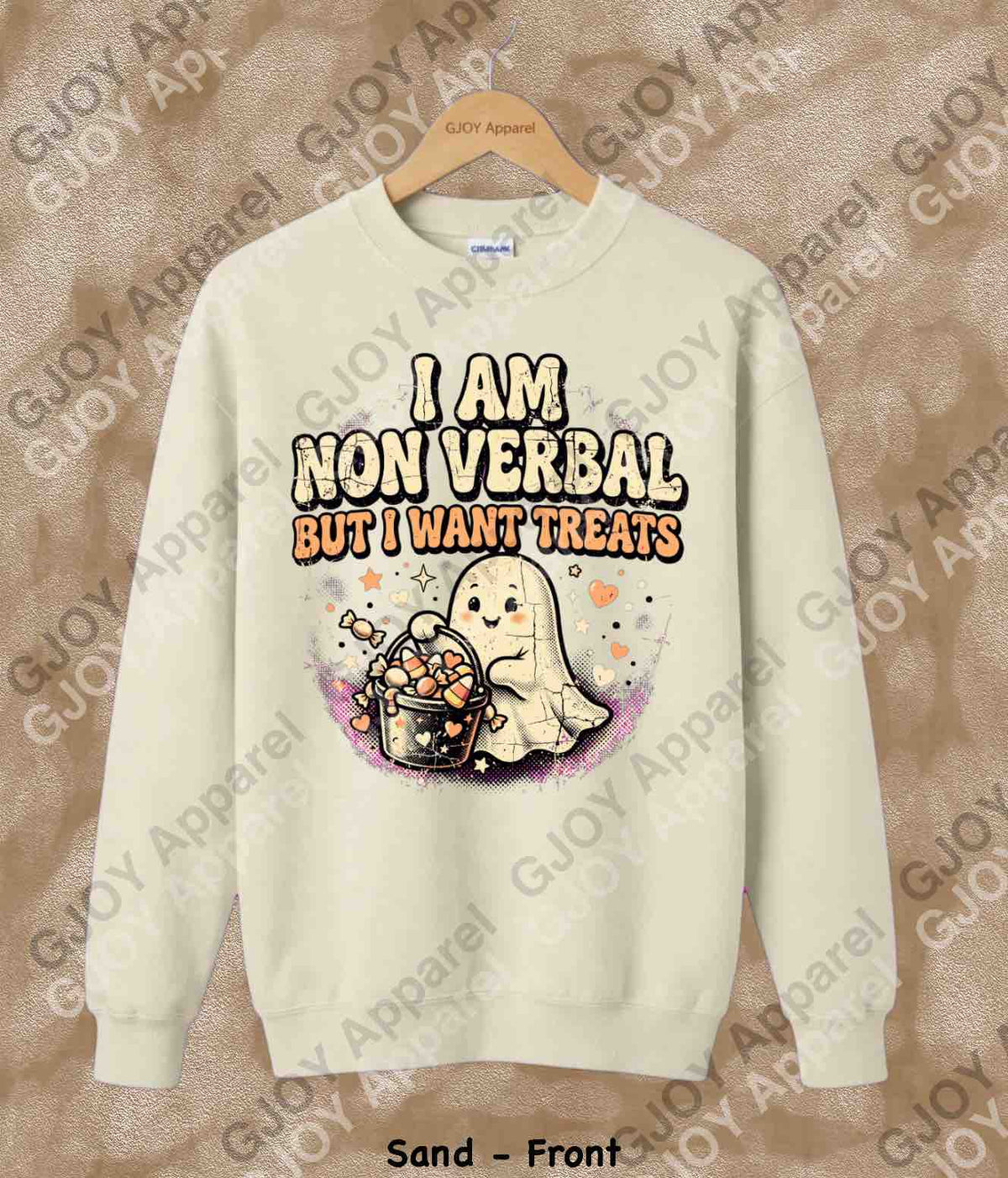 Halloween 116 sweatshirt- I am Non verbal But I want Treat- Adult and Youth Sweatshirt