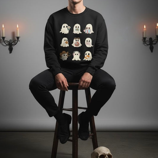 Ghosts Halloween 05- Adult Sweatshirt