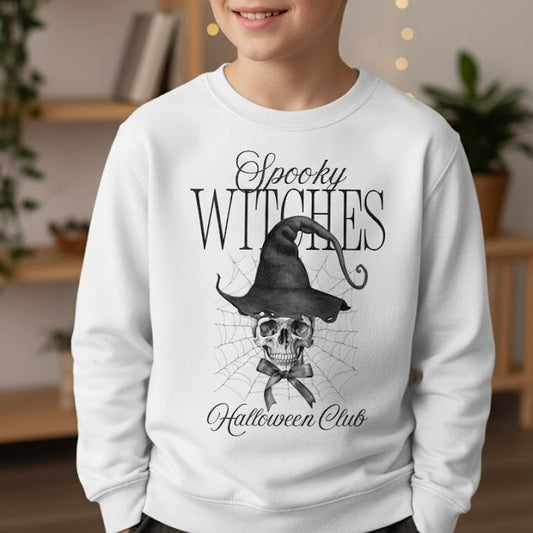 Spooky Witches Halloween Club 49- Youth Sweatshirt