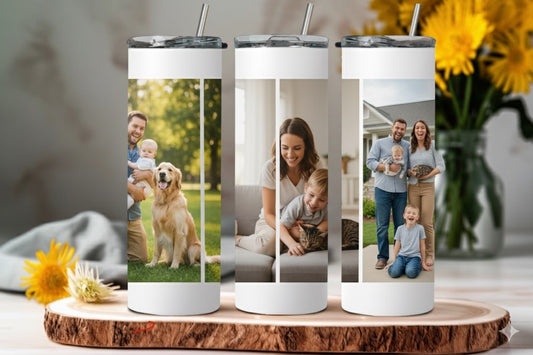 Personalized Stainless Steel Skinny Tumbler – Custom Insulated Travel Cup