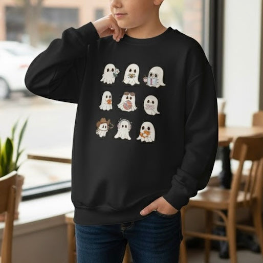 Ghosts Halloween 05- Youth Sweatshirt