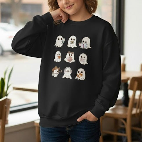 Ghosts Halloween 05- Youth Sweatshirt