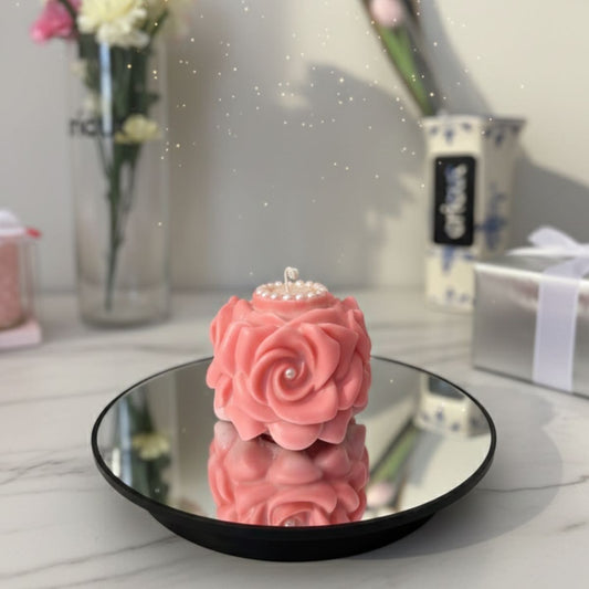 Luxury Rose Style Candle | Pillar Candle