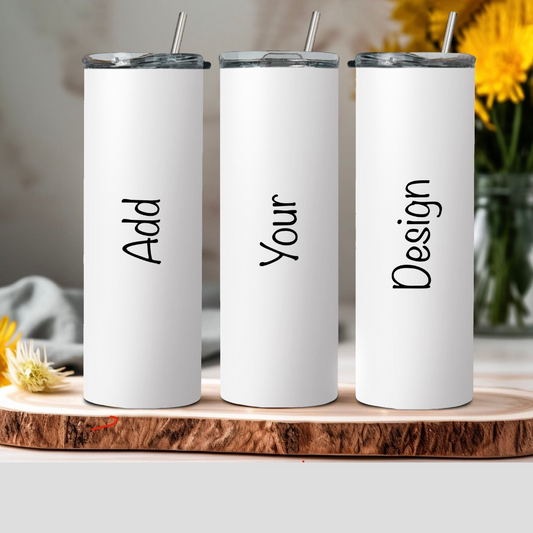 Personalized Stainless Steel Skinny Tumbler – Custom Insulated Travel Cup