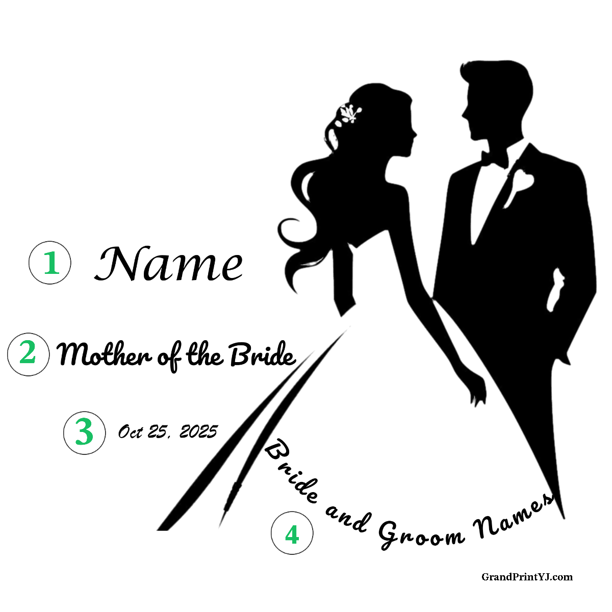 Wedding Stainless Steel Skinny Tumbler ā Personalized Travel Cup