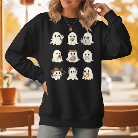 Ghosts Halloween 05- Adult Sweatshirt