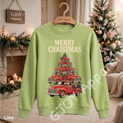 Christmas Nc 15 - Local Vintage Cars Christmas Tree Sweatshirt - Adult and Youth -Acid was adult Shirts