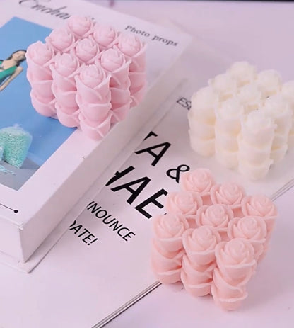 Rose Puzzle Cube - Scented Candle | 5 oz