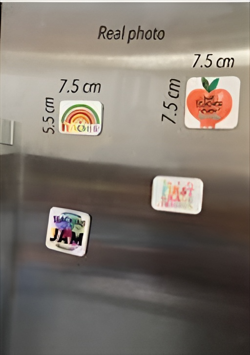 Personalized Fridge Magnets,  Magnets different sizes 7.5*5.5cm, 7.5*7.5cm, one piece