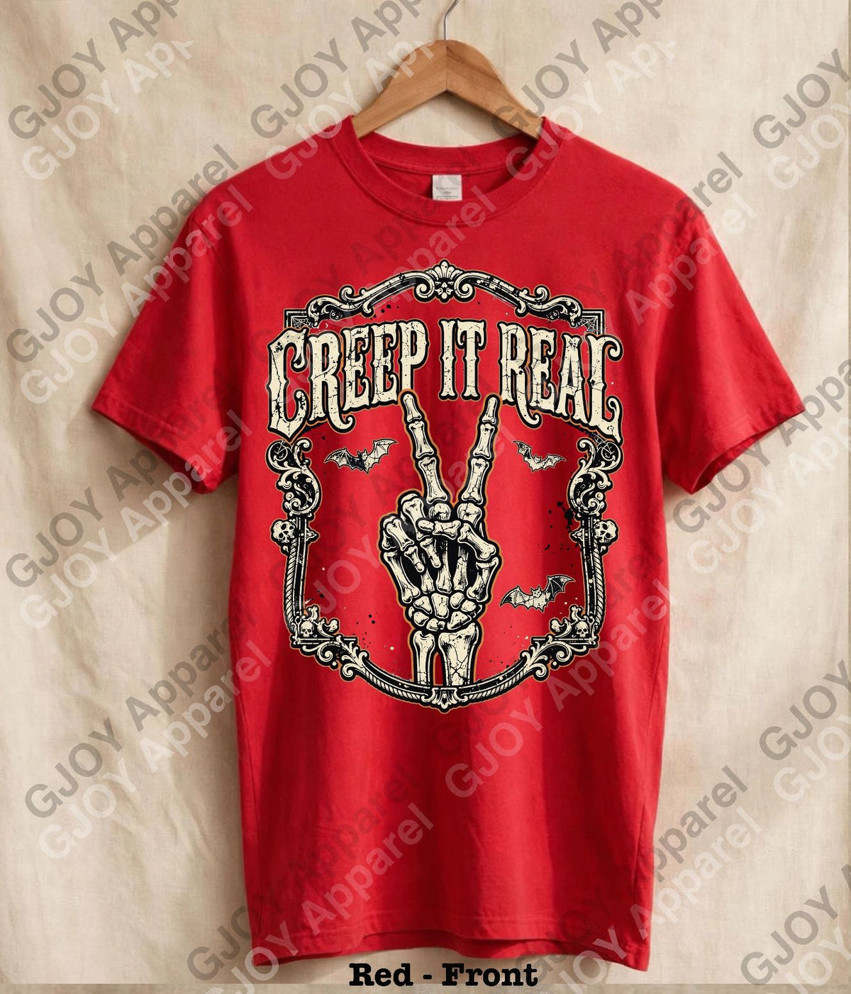 Halloween (103) Creep it Real- Adult Vintage Stylish Acid Wash Unisex Oversized Graphic Tee |Youth Gildan| Adult Gildan