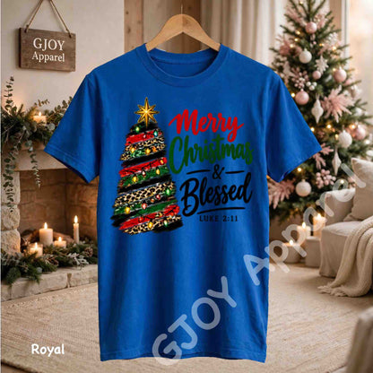 Christmas 1021 - Merry Christmas and Blessed Sweatshirt - Adult and Youth -Acid was adult Shirts