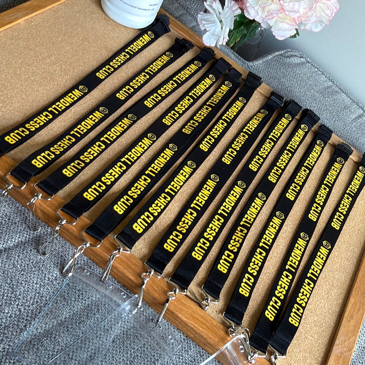 Custom Bulk Black Breakaway Lanyards with Waterproof Badge Holders, Polyester Neck Straps for ID Cards, Events, Office, and Schools