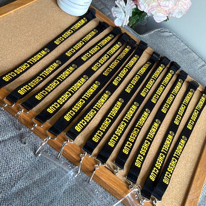 Custom Bulk Black Breakaway Lanyards with Waterproof Badge Holders, Polyester Neck Straps for ID Cards, Events, Office, and Schools