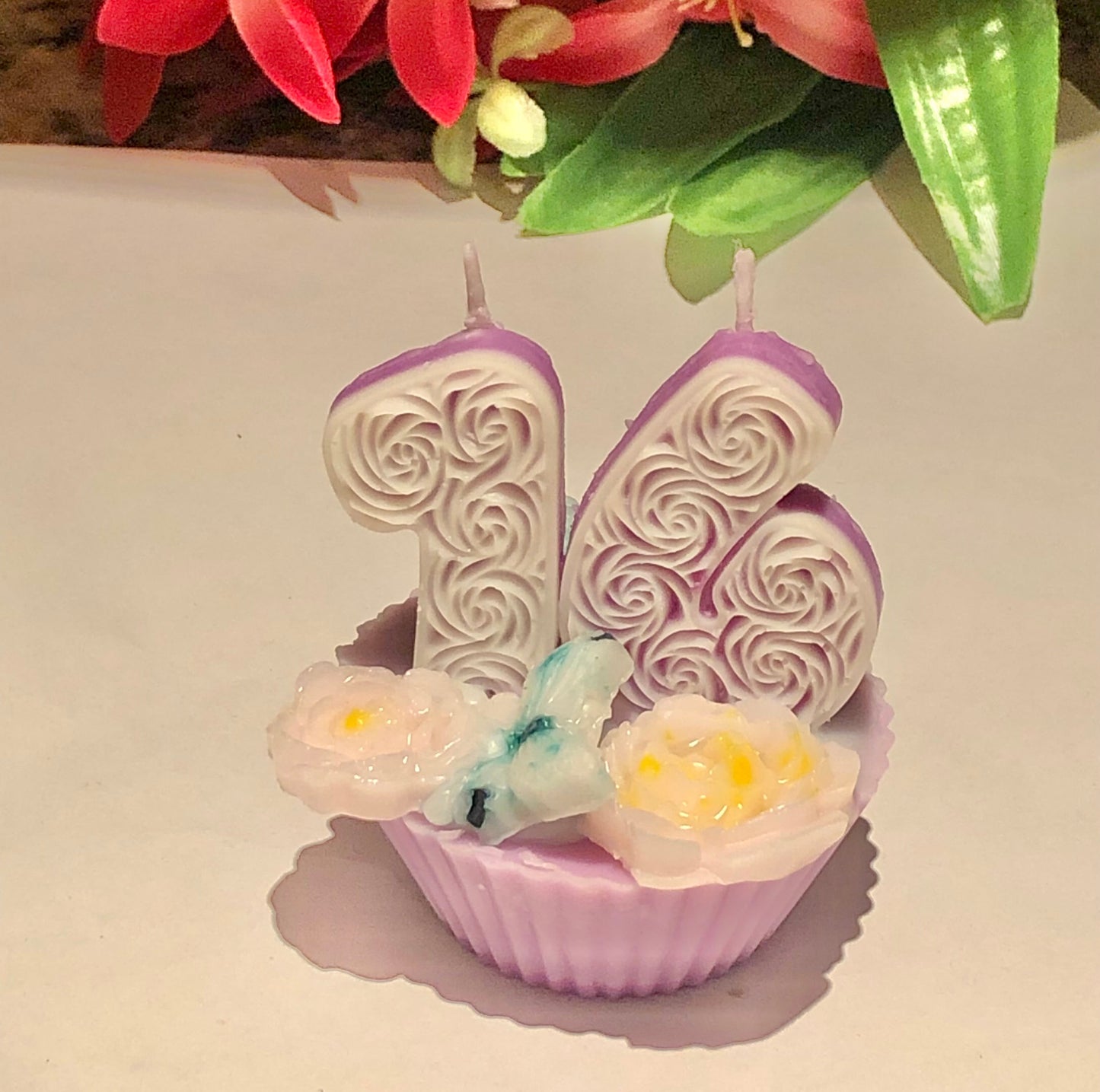 Decorative Birthday Candle Cupcake|100% Natural Wax and Safe Fragrance