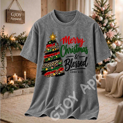 Christmas 1021 - Merry Christmas and Blessed Sweatshirt - Adult and Youth -Acid was adult Shirts