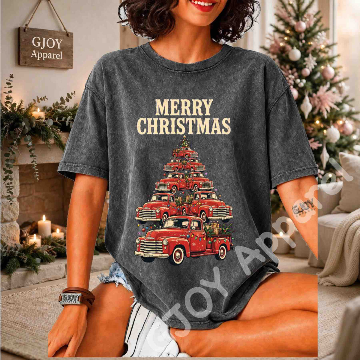 Christmas Nc 15 - Local Vintage Cars Christmas Tree Sweatshirt - Adult and Youth -Acid was adult Shirts