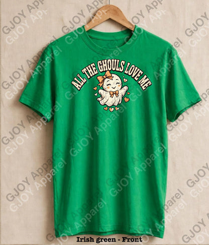 Halloween (101) All Ghouls Love me - Vintage | Stylish Acid Was Unisex Oversized Graphic Tee |Youth Gildan| Adult Gildan