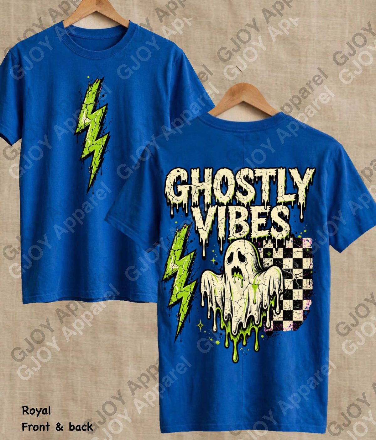 Halloween 104 Ghostly Vibes - Adult Vintage Stylish Acid Wash Unisex Oversized Graphic Tee |Youth Gildan| Adult Gildan
