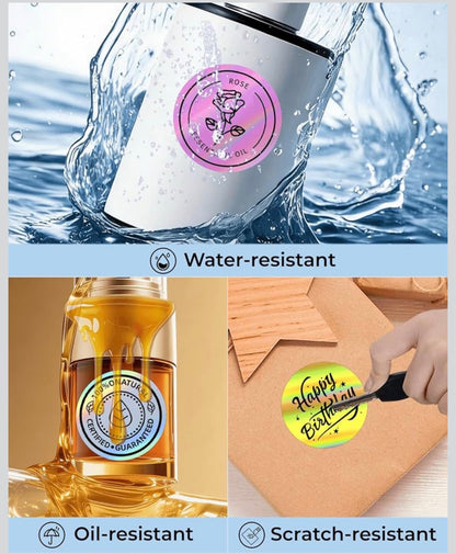 Waterproof Thermal Stickers - 2” circles