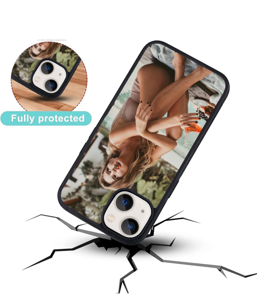 Personalized Phone Case Covers Compatible with Apple iPhone XR 6.1 Inch - iPhone 12/ 12Pro 6.1 Inch - iPhone 13 Pro Max,6.7 Inch (2021) - 2 in 1 2D Soft Rubber TPU with Insert.