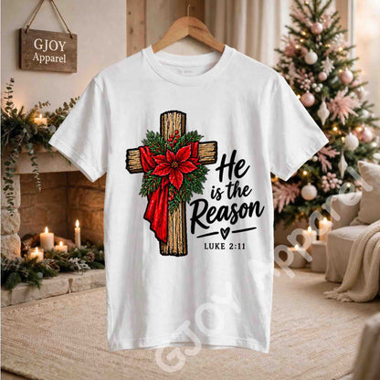 Christmas 1020 - He is the Reason Christmas Sweatshirt - Adult and Youth -Acid was adult Shirts