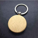 Personalized wooden keychain Laser engraving on wooden keychain