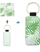 Personalize PU leather Keychain, Double Sided, One Piece Different Styles and Sizes