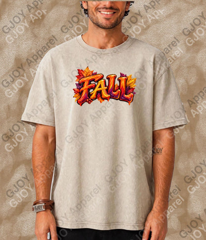 Halloween 125 Fall- Adult Vintage Stylish Acid Wash Unisex Oversized Graphic Tee |Youth Shirt Gildan| Adult Shirt Gildan