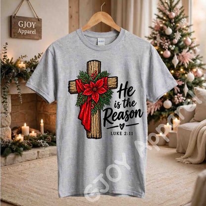 Christmas 1020 - He is the Reason Christmas Sweatshirt - Adult and Youth -Acid was adult Shirts