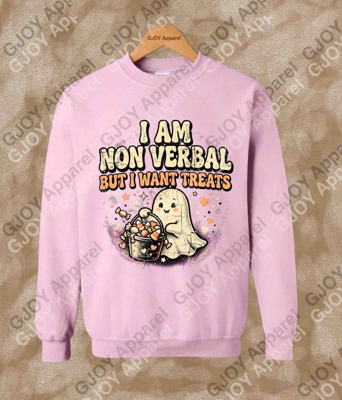 Halloween 116 sweatshirt- I am Non verbal But I want Treat- Adult and Youth Sweatshirt