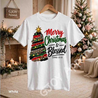 Christmas 1021 - Merry Christmas and Blessed Sweatshirt - Adult and Youth -Acid was adult Shirts