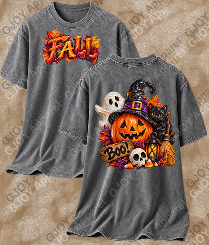 Halloween 125 Fall- Adult Vintage Stylish Acid Wash Unisex Oversized Graphic Tee |Youth Shirt Gildan| Adult Shirt Gildan