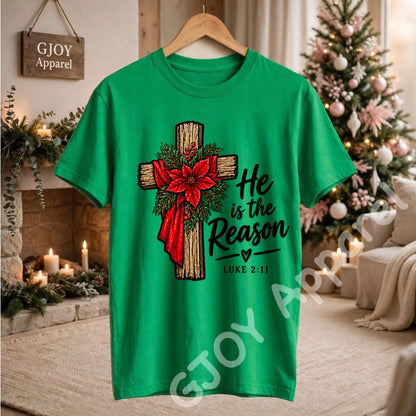 Christmas 1020 - He is the Reason Christmas Sweatshirt - Adult and Youth -Acid was adult Shirts