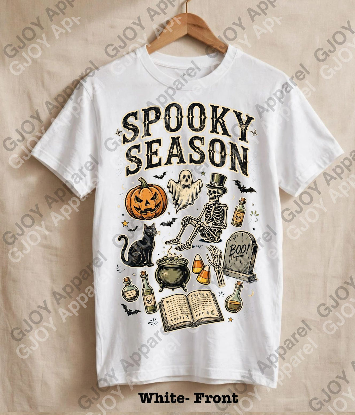Halloween (107) Spooky Season  - Vintage Acid Wash T-Shirt | Stylish Unisex Oversized Graphic Tee |Youth Gildan| Adult Gildan