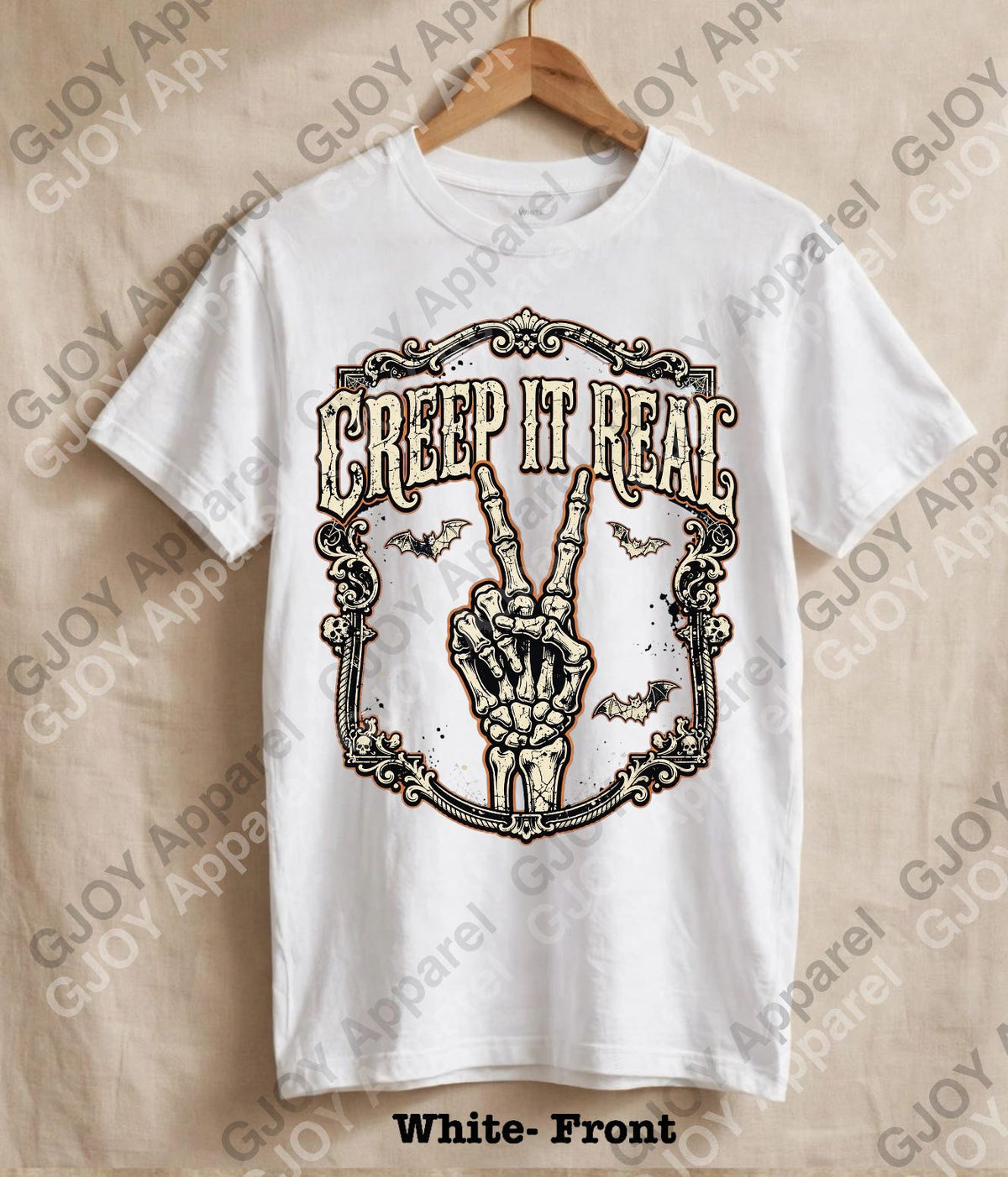 Halloween (103) Creep it Real- Adult Vintage Stylish Acid Wash Unisex Oversized Graphic Tee |Youth Gildan| Adult Gildan