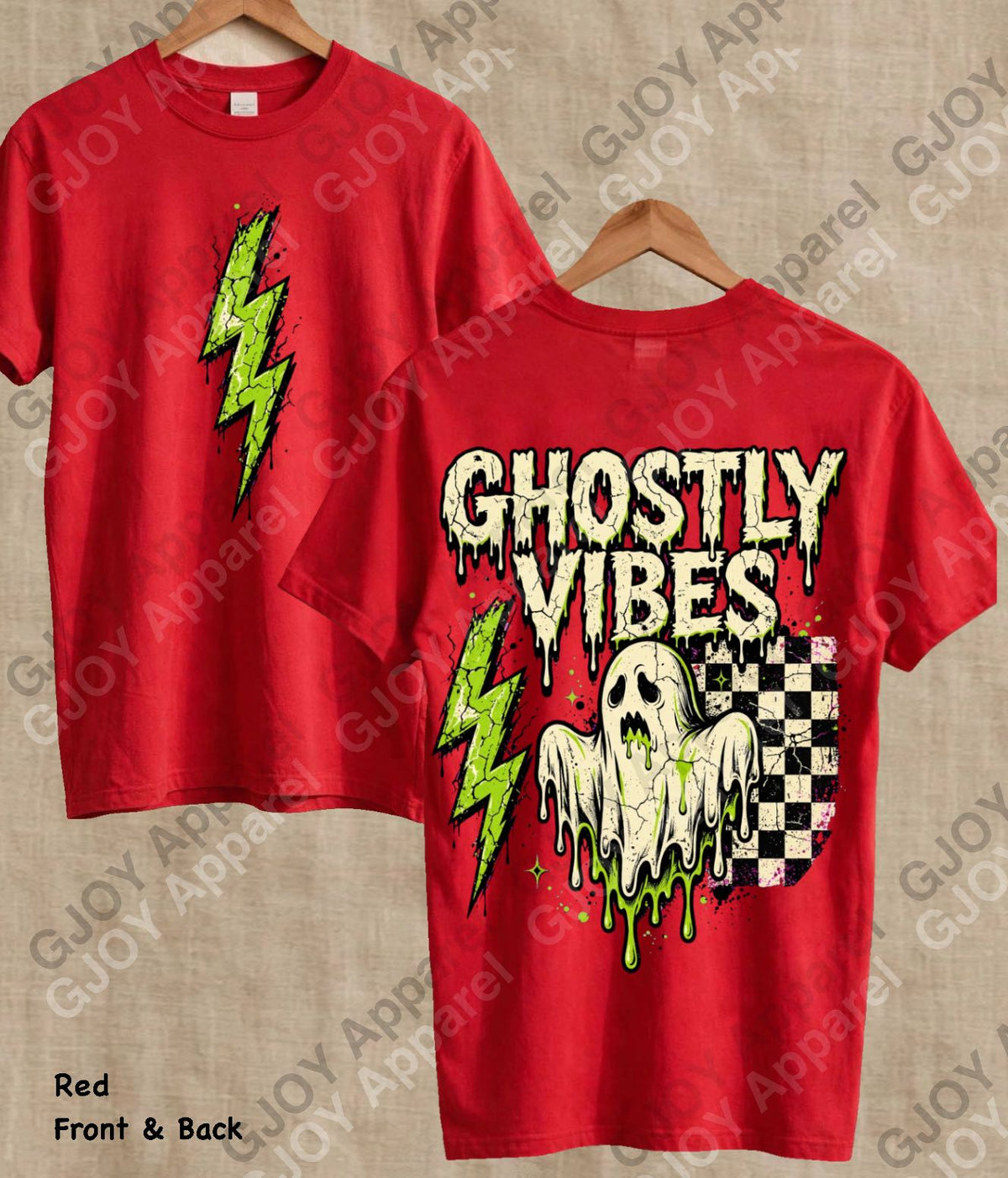 Halloween 104 Ghostly Vibes - Adult Vintage Stylish Acid Wash Unisex Oversized Graphic Tee |Youth Gildan| Adult Gildan