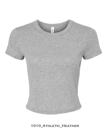 Customized Women's Micro Rib Baby Tee - BELLA + CANVAS 1010