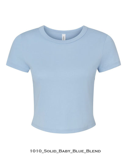 Customized Women's Micro Rib Baby Tee - BELLA + CANVAS 1010