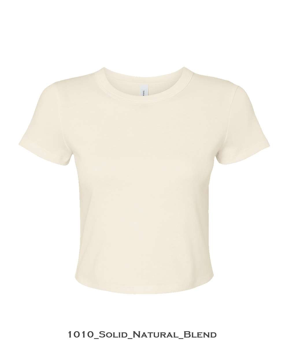 Customized Women's Micro Rib Baby Tee - BELLA + CANVAS 1010