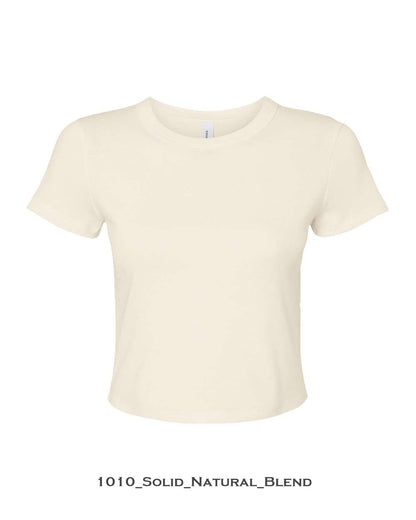 Customized Women's Micro Rib Baby Tee - BELLA + CANVAS 1010