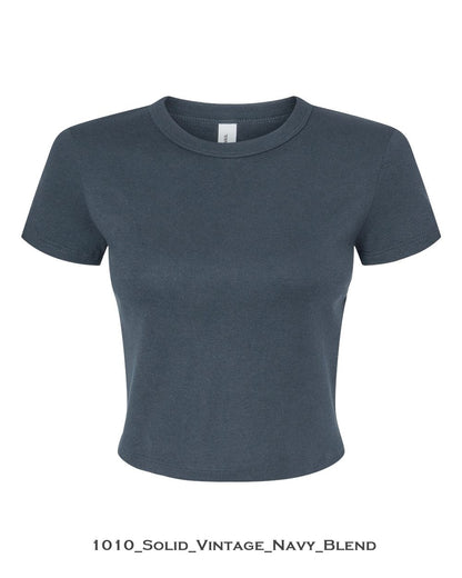 Customized Women's Micro Rib Baby Tee - BELLA + CANVAS 1010