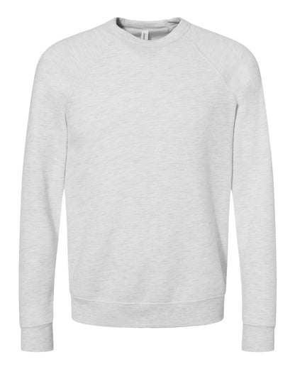 Personalized Unisex Sponge Fleece Raglan Crewneck Sweatshirt - BELLA + CANVAS 3901