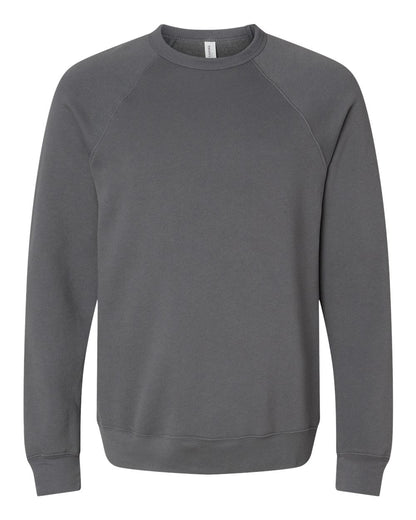Personalized Unisex Sponge Fleece Raglan Crewneck Sweatshirt - BELLA + CANVAS 3901