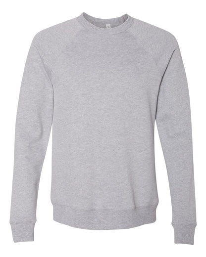 Personalized Unisex Sponge Fleece Raglan Crewneck Sweatshirt - BELLA + CANVAS 3901