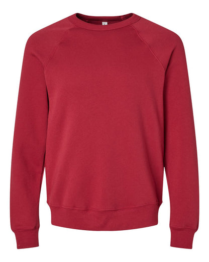 Personalized Unisex Sponge Fleece Raglan Crewneck Sweatshirt - BELLA + CANVAS 3901