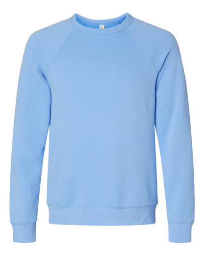 Personalized Unisex Sponge Fleece Raglan Crewneck Sweatshirt - BELLA + CANVAS 3901