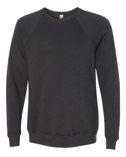 Personalized Unisex Sponge Fleece Raglan Crewneck Sweatshirt - BELLA + CANVAS 3901
