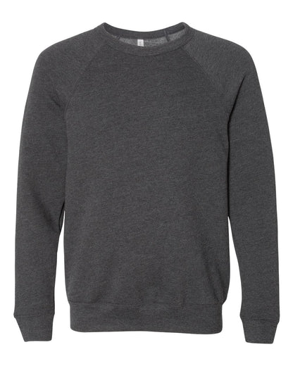 Personalized Unisex Sponge Fleece Raglan Crewneck Sweatshirt - BELLA + CANVAS 3901