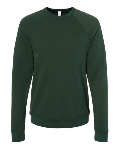 Personalized Unisex Sponge Fleece Raglan Crewneck Sweatshirt - BELLA + CANVAS 3901